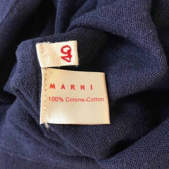 Marni Navy Blue Extra Long Cardigan Size L (40) - Picture 8 of 8